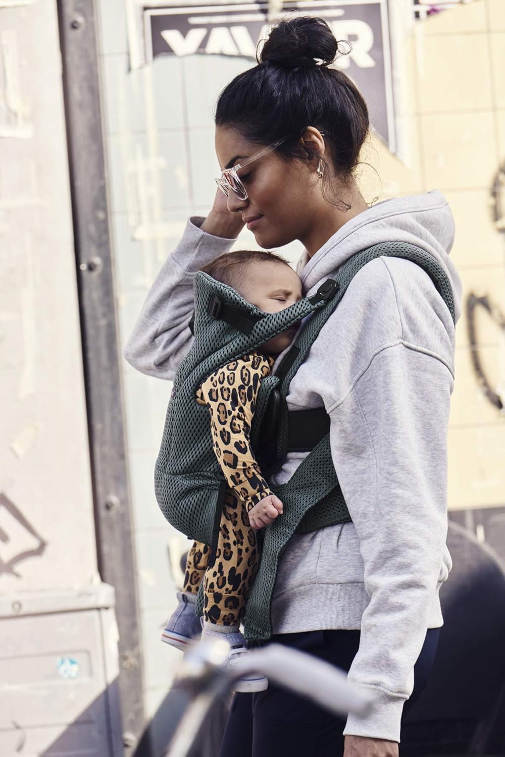 Baby Carrier Free, 3D Mesh, Sage Green