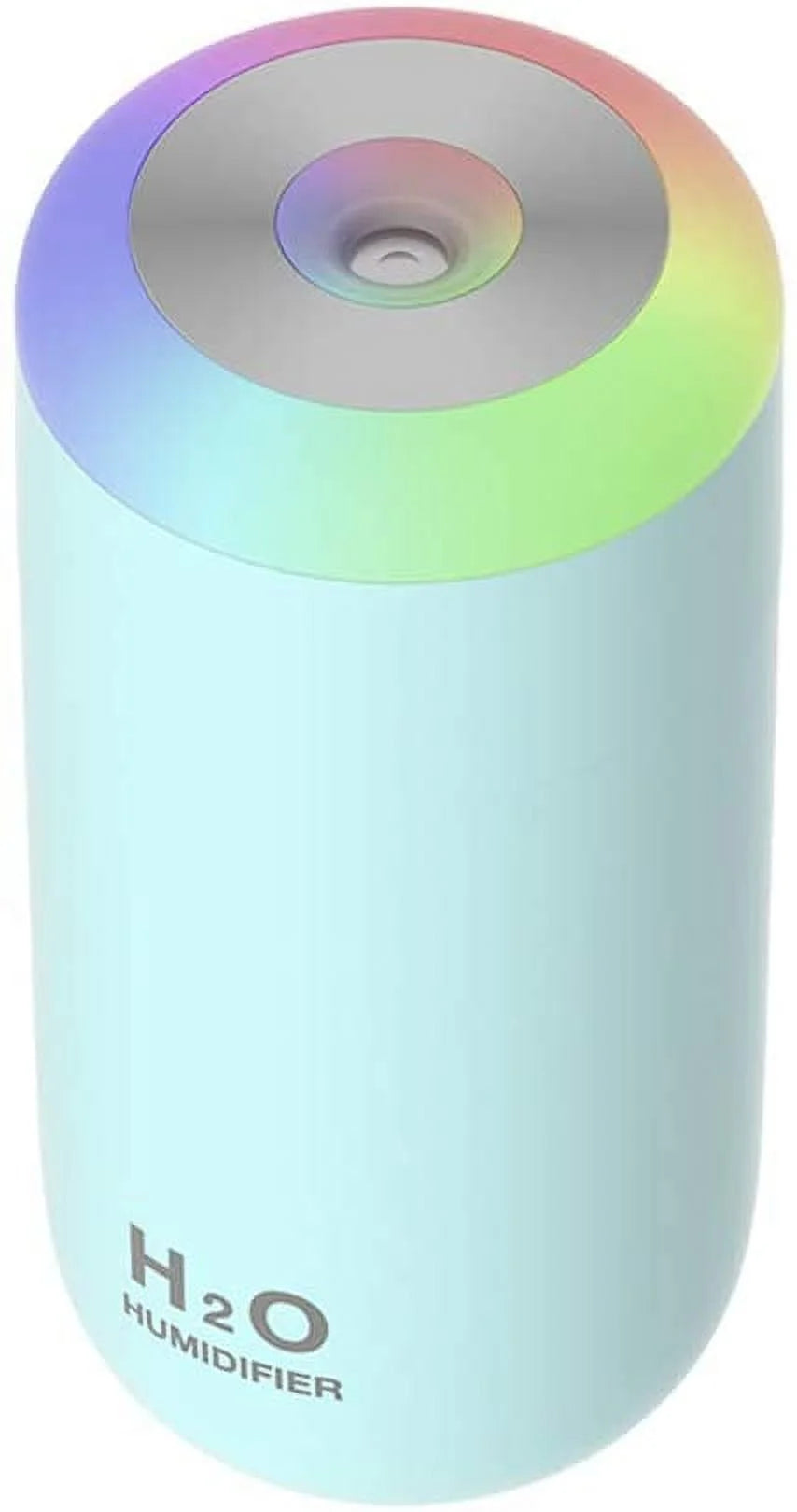 350Ml Mini Humidifier with Night Light (Cyan)