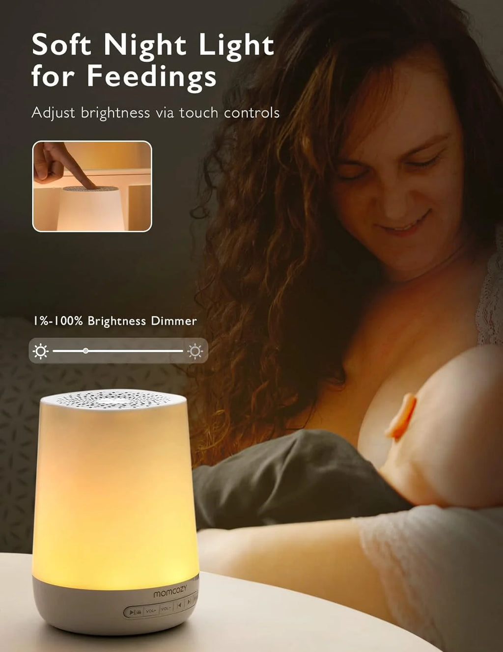 Baby Sound Machine with Rest Night Light