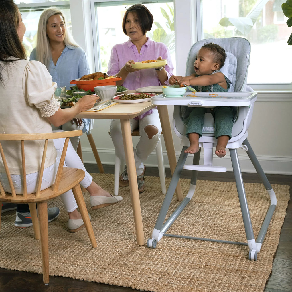 Beanstalk Baby to Big Kid 6-In-1 High Chair, Booster Seat and More, Newborn to 5 Yrs - Ray