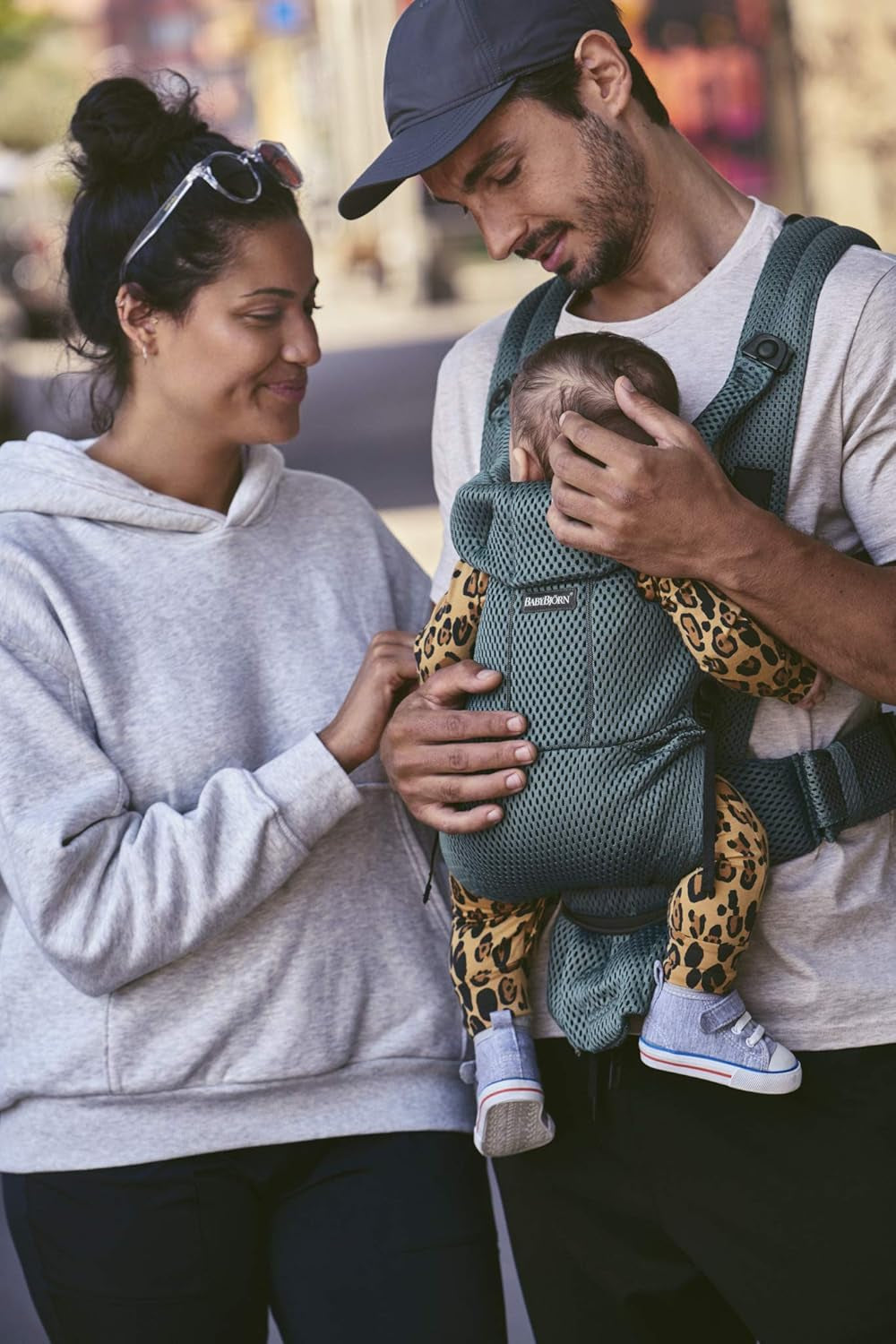 Baby Carrier Free, 3D Mesh, Sage Green