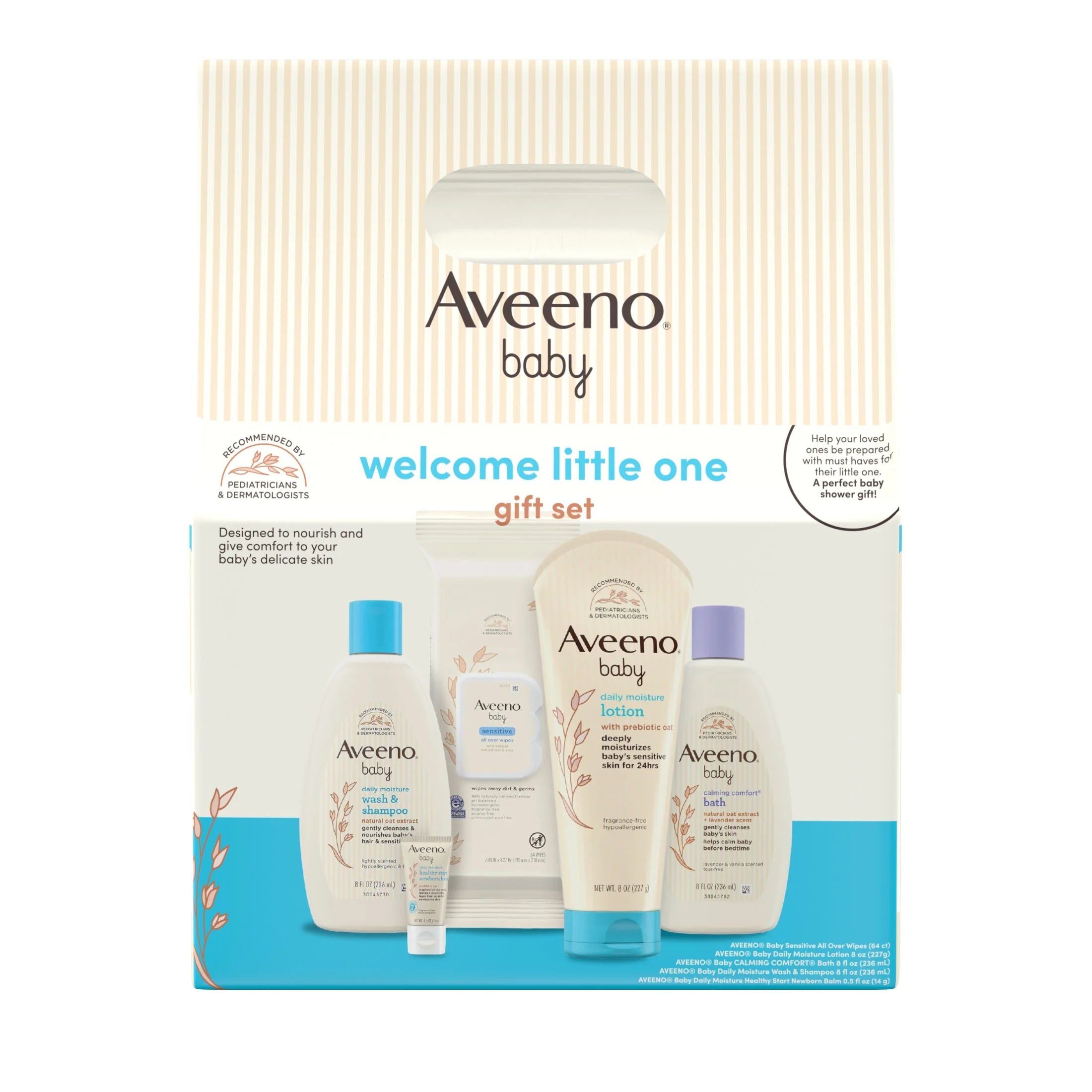 Baby Welcome Little One Gift Set, Nourishing Oat, 5 Items