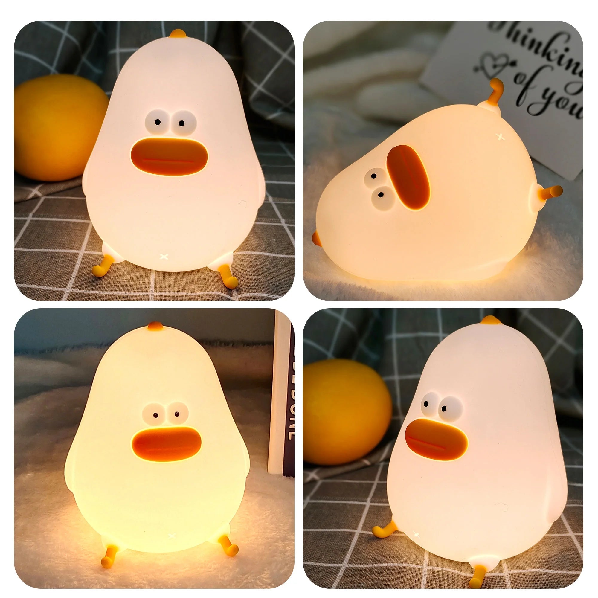 Kids Night Light – Baby Chick Night Light for Nursery Decor, Kids Bedroom – Cute Night Light Lamp for Boys, Girls – Silicone Nursery Lamp – Dimmable Battery Powered Chick Lamp