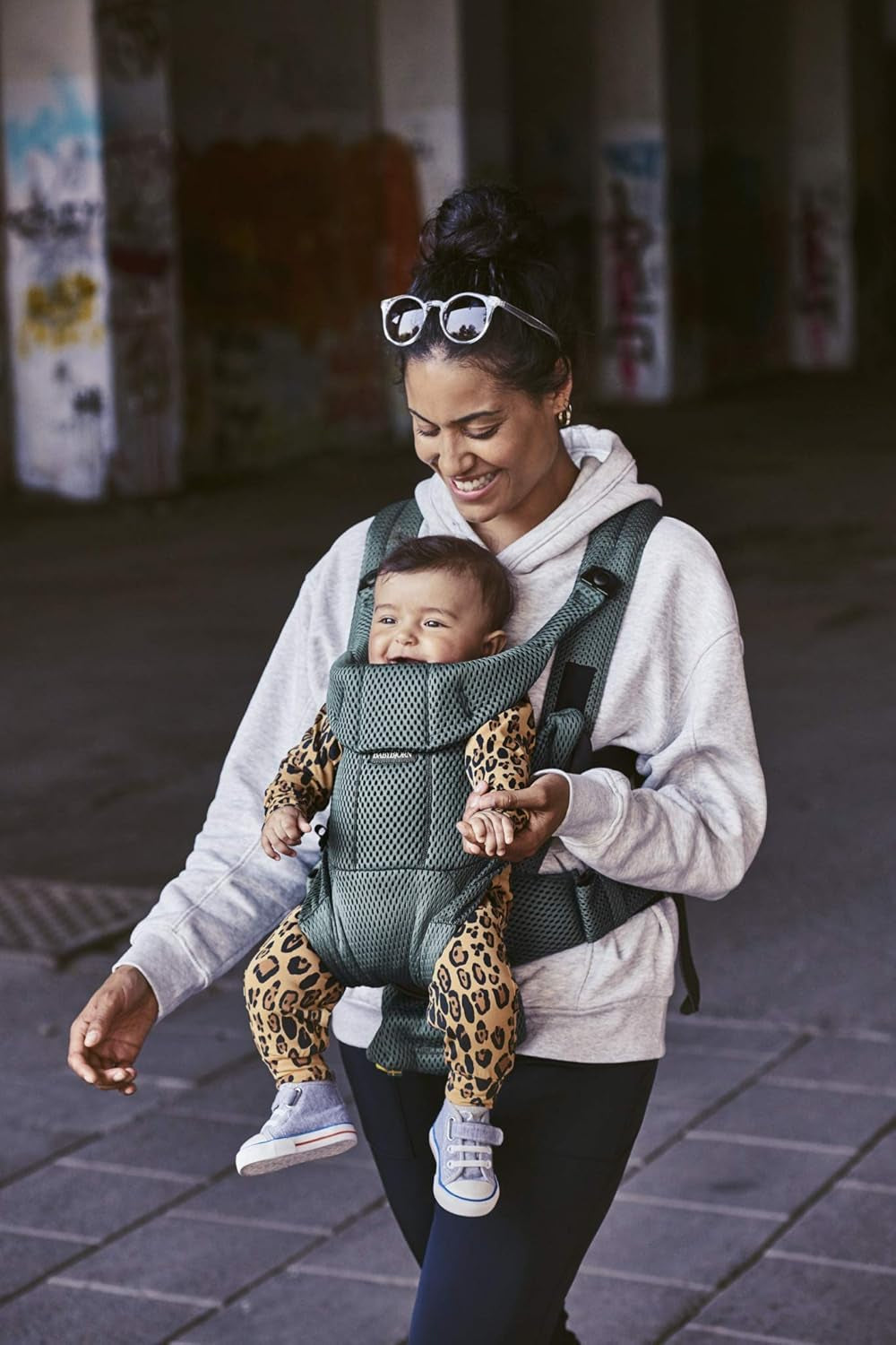 Baby Carrier Free, 3D Mesh, Sage Green