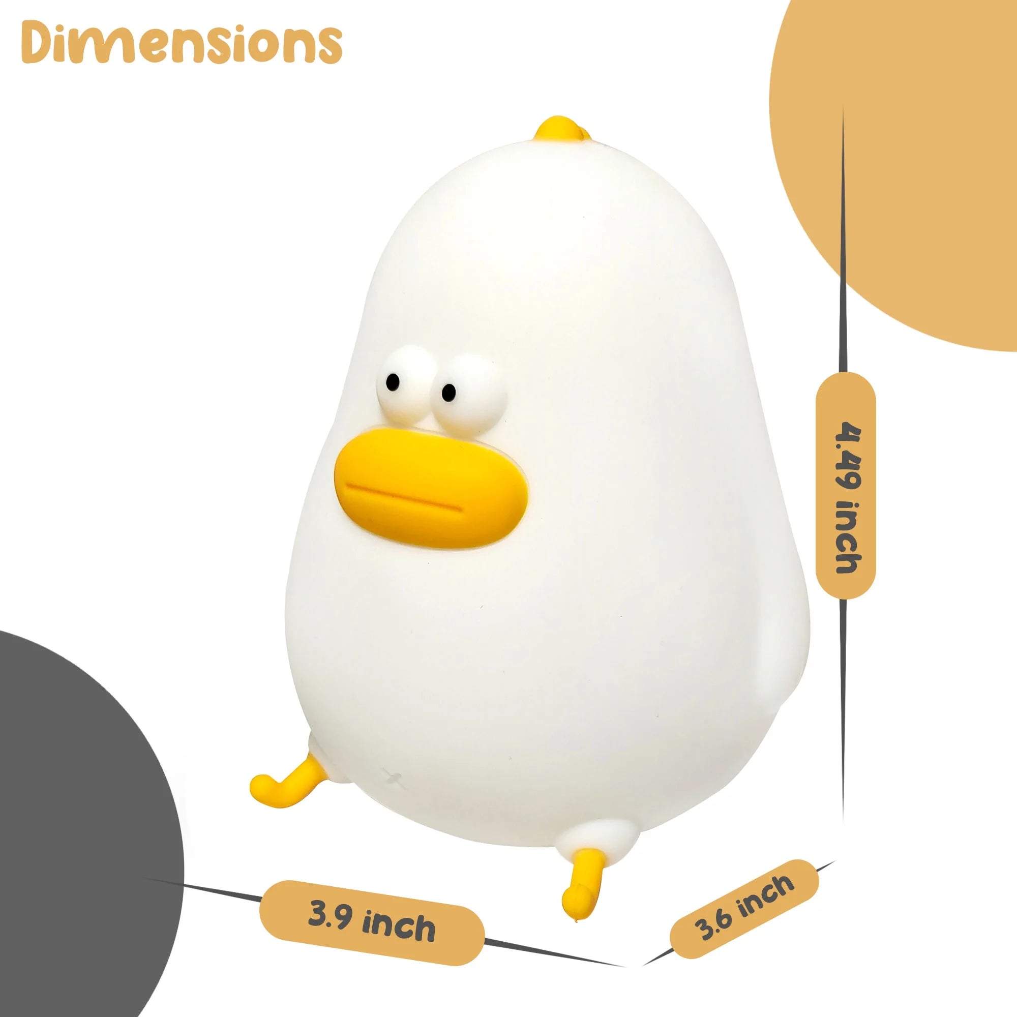 Kids Night Light – Baby Chick Night Light for Nursery Decor, Kids Bedroom – Cute Night Light Lamp for Boys, Girls – Silicone Nursery Lamp – Dimmable Battery Powered Chick Lamp