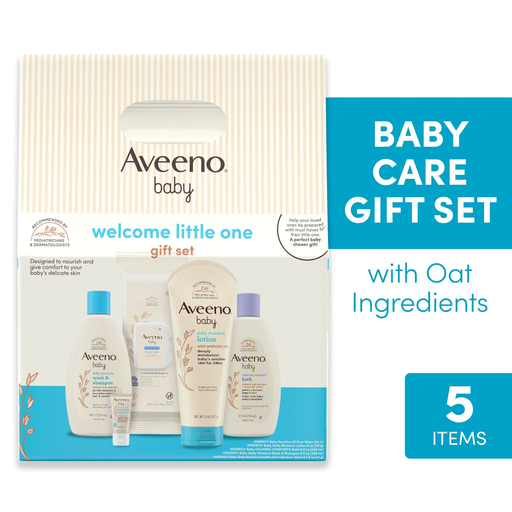 Baby Welcome Little One Gift Set, Nourishing Oat, 5 Items