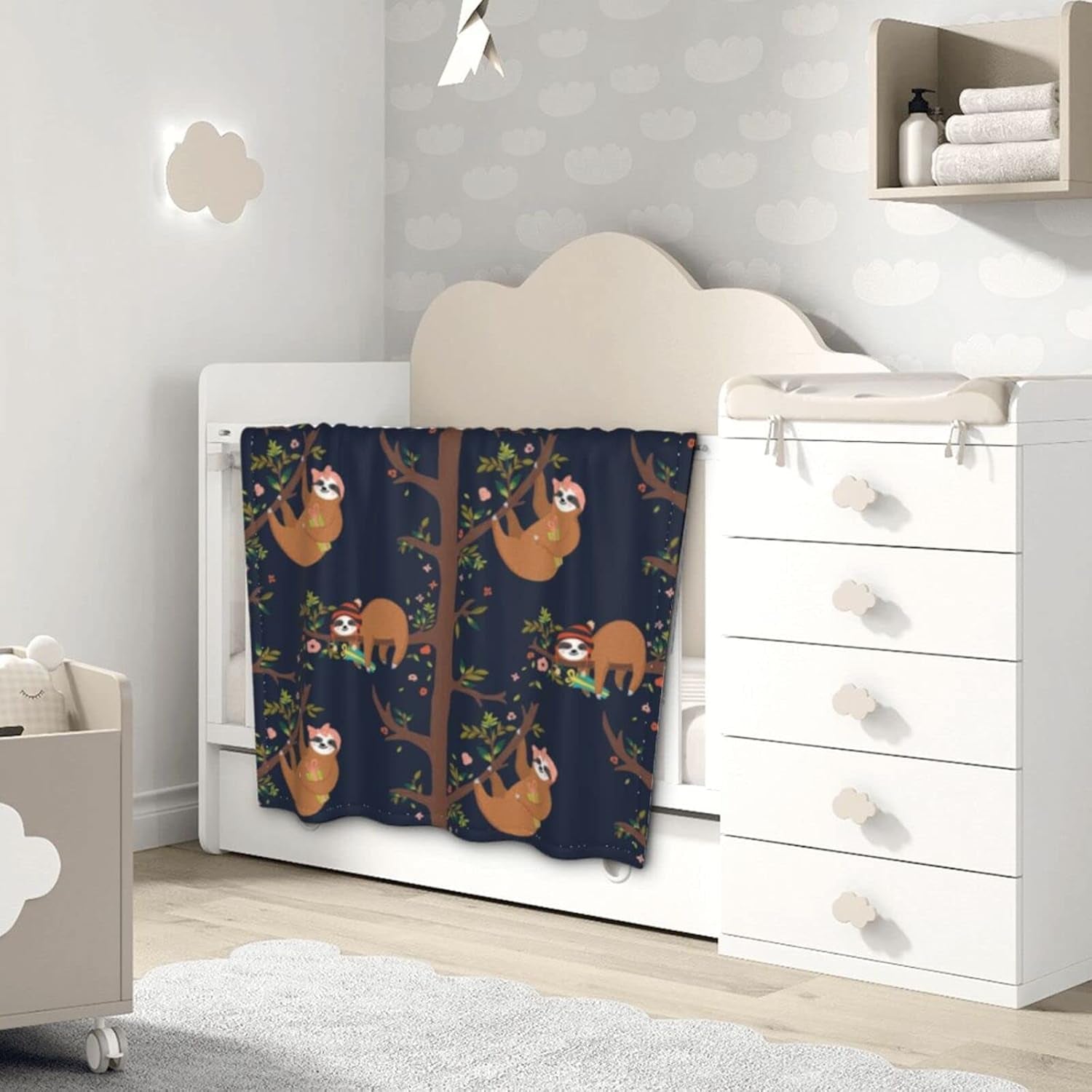 Sloth Throw Blanket Kids Blankets for Girls Boy Kids Gifts Super Soft Blankets