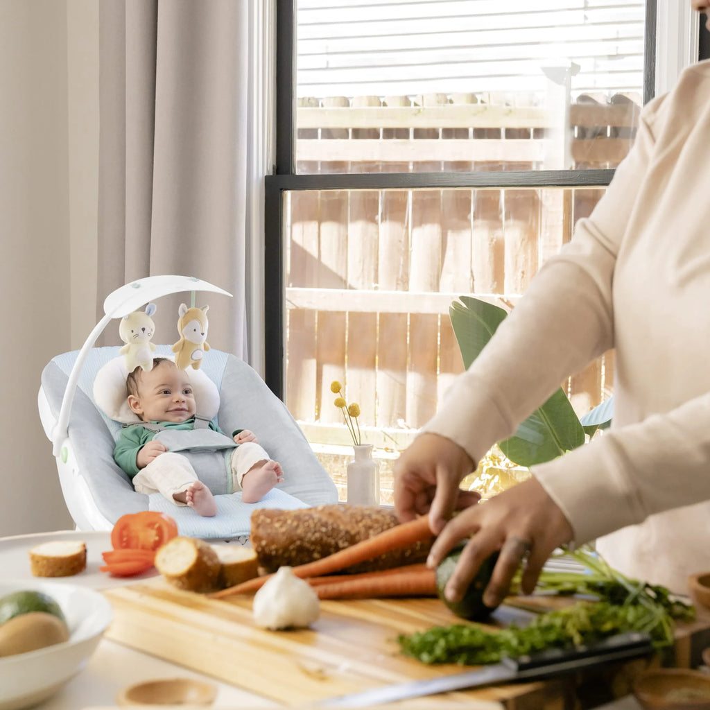 Beanstalk Baby to Big Kid 6-In-1 High Chair, Booster Seat and More, Newborn to 5 Yrs - Ray