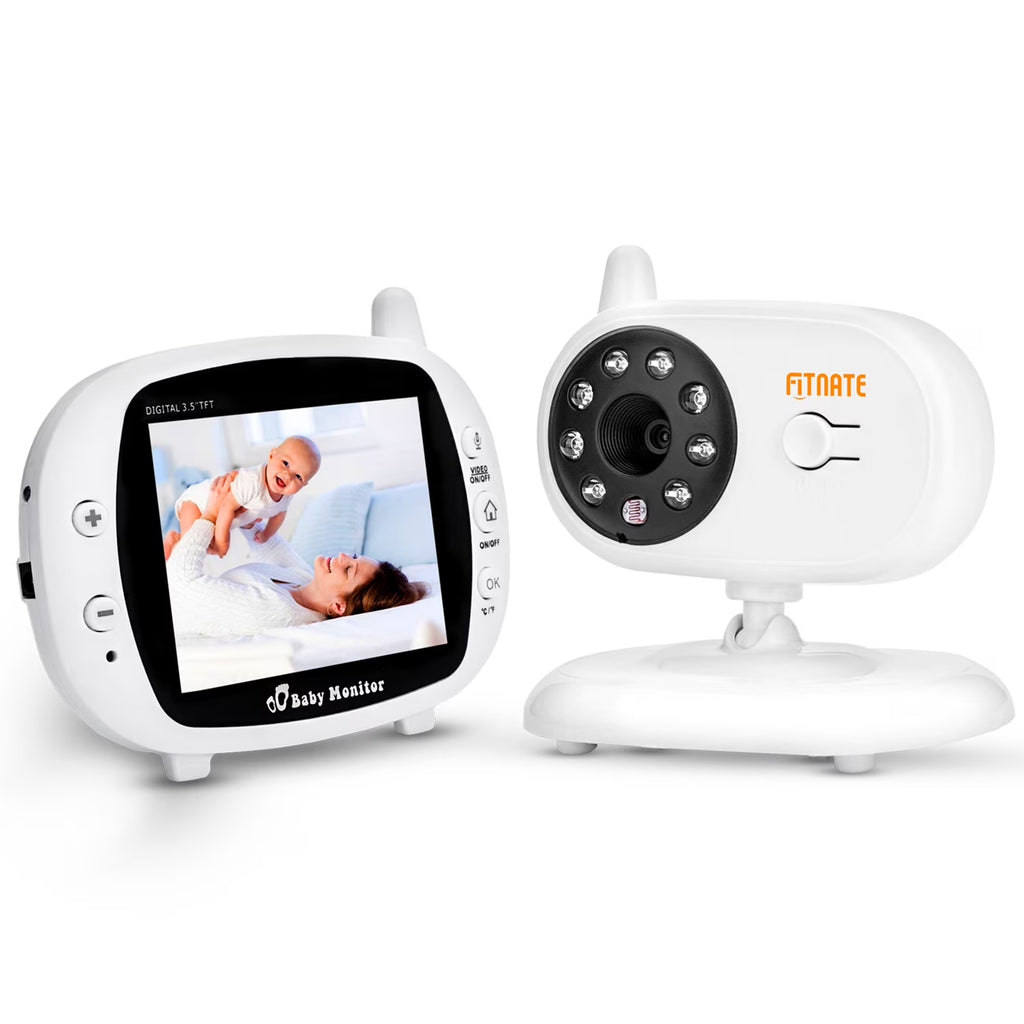 3.5" Audio Video Baby Monitor, Night Vision Safety Viewer